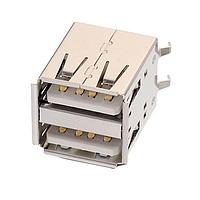 Wurth Elektronik 614008235023 USB Type A Connectors WR-COM Type A 2x4 Vertcl Dual Feml