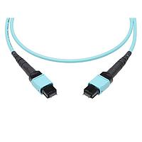 Molex 106283-0247 Fiber Optic Cable Assemblies QSFP-DD MPO-to-MPO P Cord 50/125um 3mm Multi 16 Fiber OM4 7.0m Lgth Aqua