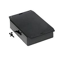 Hammond Manufacturing 1591GF2BK Flanged Enclosure ABS w/Bottom Flange 4.8x1.2x3.7" Black