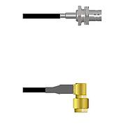 Amphenol Custom Cable Q-040340003084i RF Cable Assemblies BNC-SJB/SMA-RP G174 84I