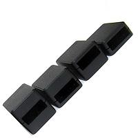 New Age Enclosures P3A-090604CU USB Enclosure Expand USB ABS Black wOpening Tall Cover