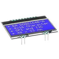 DISPLAY VISIONS EA DOGS164B-A LCD Character Display Modules 4x16 - 3.2mm, blue negative