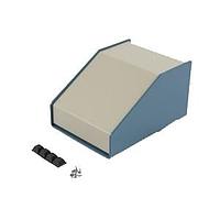 Hammond Manufacturing 1456CE3WHBU Sloped 30 Degree Slope Alum 5.5x3x4" Beige/Blue