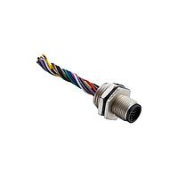 Amphenol LTW M12D-04PMMC-SH8C50 Sensor Cables / Actuator Cables M12 Circular Metric Connector, D Code, Metal, 4A, 04 pins, Male Connector, Male Contact, Hexagonal, Screw Thread, Crimp, Receptacle With Cable/Wire, Length 500mm, IP68 / IP69K
