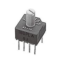 Nidec Components SS-10-15SP-LE Rotary Switches dip rotary selector 1 pole,5 cont.,shorting,top adj,knob