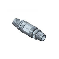 Amphenol LTW IA-A12M-A12M-0000-01 Circular Metric Connectors Circular Metric Connector, I Adaptor, Metal, A Coding, 1.5A, 12 pins, (End 1) Male Male, (End 2) Male Male, Screw Thread, IP68 Mated