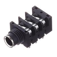 Amphenol Audio ACJS-HHDR Phone Connectors 1/4"Jack hor CHASIS CONN PLSTC