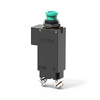 E-T-A Circuit Breakers 9510-M213-P1F0-Z0R2G5-3A Circuit Breakers Single pole, miniaturised aircraft simulator switch with extremely fast magnetic trip time. Blade, screw and wire wrap terminals. Aircraft style threadneck and push/pull button with white trip indicator ring. Current rating marked on