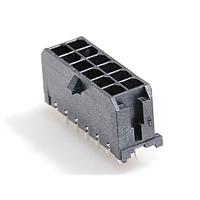 Molex 43045-1283 Shrouded Microfit 3.0 Vert Thrhole DR HdrTin12Ckt
