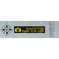 Matrix Orbital BLK202A-S-USB-IY PC Bay Inserts, LCD Characters 20x2 Ylw Txt Blk B/G Key w/ Slvr Bkt