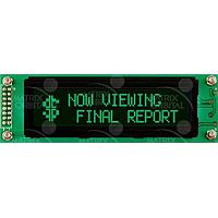 Matrix Orbital MOS-AL202C-FG3SE LCD Character Displays 20x2EconDisp, RS234 Green Txt w/ ext fea
