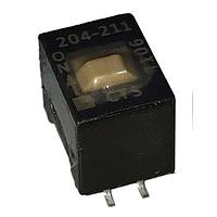 CTS Electronic Components 204-211ST DIP Switches DPST 1 switch sections