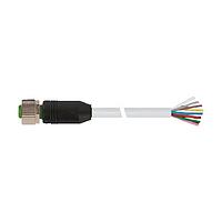Murrelektronik 7000-17041-2921000 Connectors M12 FEMALE 0, PUR 8x0,25 GRAY, drag ch 10m