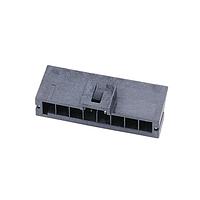 Molex 172310-3208 Receptacle Housing Ultra-Fit Right-Angle Header with Solder Nail, 3.50mm Pitch, Single Row, 8 Circuits, 0.38m Gold (Au) Plating, Black, Glow-Wire Capable