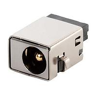 Same Sky (formerly CUI Devices) PJ-105BH-MSMT-TR Receptacles 2.5 x 5.8 mm, 12 A, Horizontal, Mid Mount SMT, Shielded, Dc Power Jack