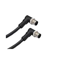 Amphenol LTW M12A03MR-12AMR-SD003 Sensor Cables / Actuator Cables M12 Circular Metric Connector, A Code, Metal, 4A, 03 pins, Male Connector, Male Contact, Right Angle-to-Right Angle, Screw Thread, Overmolded Double Ended, Length 3000mm, IP68 / IP69K