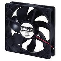 Sanyo Denki 9S1212L4D01 Axial DC Axial Fan, 120x120x25mm, 12VDC, Silent Series, Locked Rotor Sensor