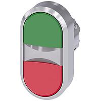 SIEMENS A6X30139052 Flat Button TWIN PUSHBUTTON. GREEN. RED