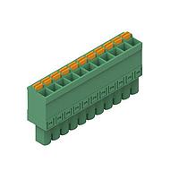 Wurth Elektronik 691304500011 Plugs WR-TBL 5.08mm pitch Monoblock Cable Green Vertical cable entry Plug Screwless Push In 11P
