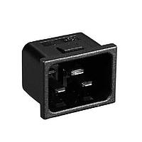 Bulgin PX0598/30/63 Inlets C20 SNAP-FIT 1MM PNL 6.3MM TAB