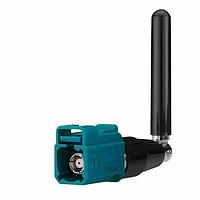 Taoglas GW.05.0ZZ23 Indoor Antennas 2.4/5.8GHz Terminal mount Monopole Antenna Hinged FAKRA Code Z Water Blue SMB(F)