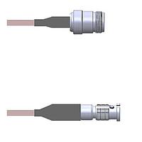 Amphenol Custom Cable Q-2400Y000H012i RF Cable Assemblies N-SJ/HDBNC-SP G142 12I
