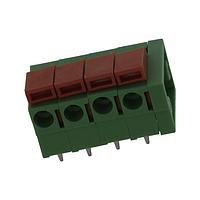 Molex 39700-0804 Fixed Terminal Blocks SPRG TERM BLK HORIZ 5.00MM 4C-GREEN