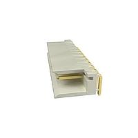 Amphenol FCI 95736-110LF Headers Clincher™ Flex Connectors, Right Angle Header, Single row, 10 Positions, 2.54mm (0.100in) Pitch