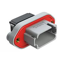 Amphenol SINE Systems AT16-18PE-PM11 18-Way 18 Position Panel Mo tacle, Keyed E, Gray