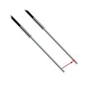 Banner Engineering PIPS66U Fiber Optic Sensors Plastic Fiber, Opposed Mode; Core Dia.: 1.5 mm; Fiber Length 2 m; Probe, Sideview; Free cut