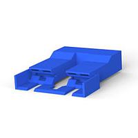 AMP Connectors - TE Connectivity 5-521253-1 Headers & Wire Housings 250 HSG. PL MKIII REC. 15.11mm 2P BLUE