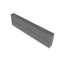 Samtec ESW-125-33-L-D Stackthrough .100" Elevated Socket Strip