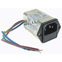 P&B 6EGG8-2 Inlets 6A IEC - WIRE LEAD FLANGE MOUNT