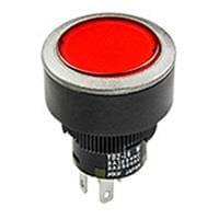 NKK Switches YB215CWCKW01-6B-JB Sealed SPDT On-(Off) Flush White LED Clear Cap