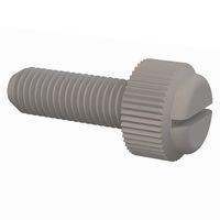 Essentra Components 092528075TEG Thumb Screw Slotted Thumb Screw, 1/4-28 Thread, 3/4 Lg