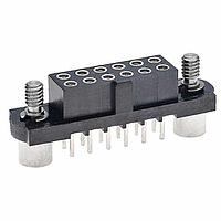 Harwin M80-4201242 Receptacle 06+06 WAY DIL V FEMALE HEX/JS