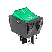 E-Switch R5BBLKGRNFF1 High Current Rocker Switch DPST OFF-ON PNL 15A