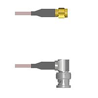 Amphenol Custom Cable Q-3F00F000H120i RF Cable Assemblies SMA-SP/BNC-RP G142 120I