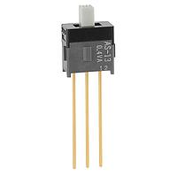 NKK Switches AS13CW Subminiature Slides SPDT ON-OFF-ON .150 ACTUATR EXTD PC .4VA