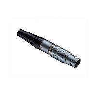 Amphenol LTW FLBB-09FGMS-GCP-207 Connectors FLOS, B Series B Size, Metal, 2A, 09 pins, Male Connector, Male Contact, Straight, Push Pull, Solder, Field Installable, F4.3 - F5.2mm, IP50