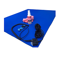 Static Solutions Ultimat 1 ESD Mat Kit 2' x 3' with Constant Monitor (Dark Blue, Light Blue, Green, Grey, Black .06")