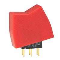 NKK Switches G23KP-YC Rocker Switches DPDT ON-OFF-ON RED RKR STRAGHT PC .4VA