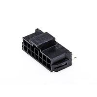Molex 105405-1114 Shrouded Nano Fit SMT R/A HDR 2X7 Blk tin