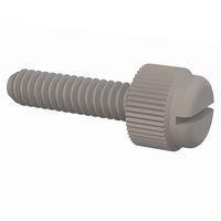 Essentra Components 091024075TEG Knurled Screw Slotted Thumb Screw, #10-24 Thread, 3/4 Lg