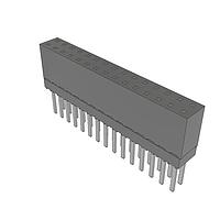Samtec ESW-115-13-T-D Stackthrough .100" Elevated Socket Strip
