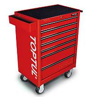 TOPTUL GCAJ0018 - 227PCS W/7-Drawer Tool Trolley GENERAL SERIES - RED