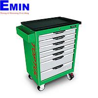 TOPTUL GE-21403 W/7-Drawer Tool Trolley (214 pcs; Green)