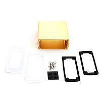 Bud Industries EXN-23357-GDP PCB Enclosure Extruded Aluminum Enclosure Gold with Plastic Cover (2 X 4.5 X 4.7 In)