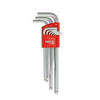YATO Yt-58823 Long Hex Key Wrench Ball-End Type (9pcs)
