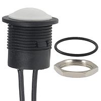 APEM IAR3F1600 Sealed Low profile psh bttn NO - Red Plunger